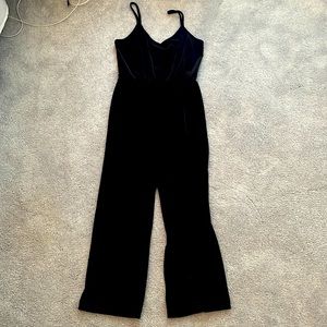 Wild fable black jumpsuit velvet,used once